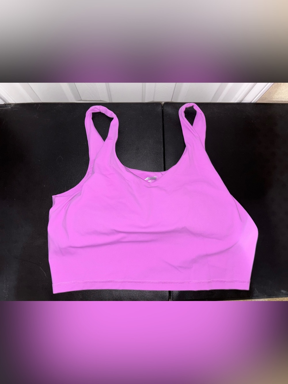 Purple Fleur Long Line SS Bra